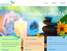 Tablet Screenshot of masaz.lt